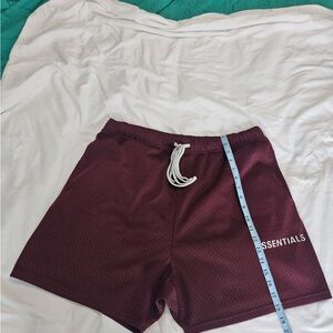 Essentials Men's Maroon Athletic Shorts